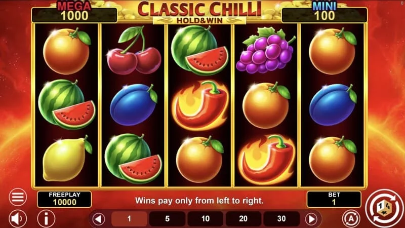 Classic Chilli Hold & Win - koluti 5x3 s simboli čilija